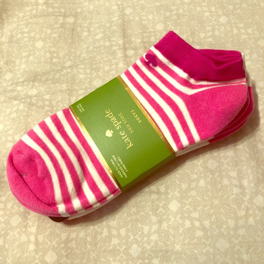 Kate Spade Carousel Pink Socks (3-pk) ♠️